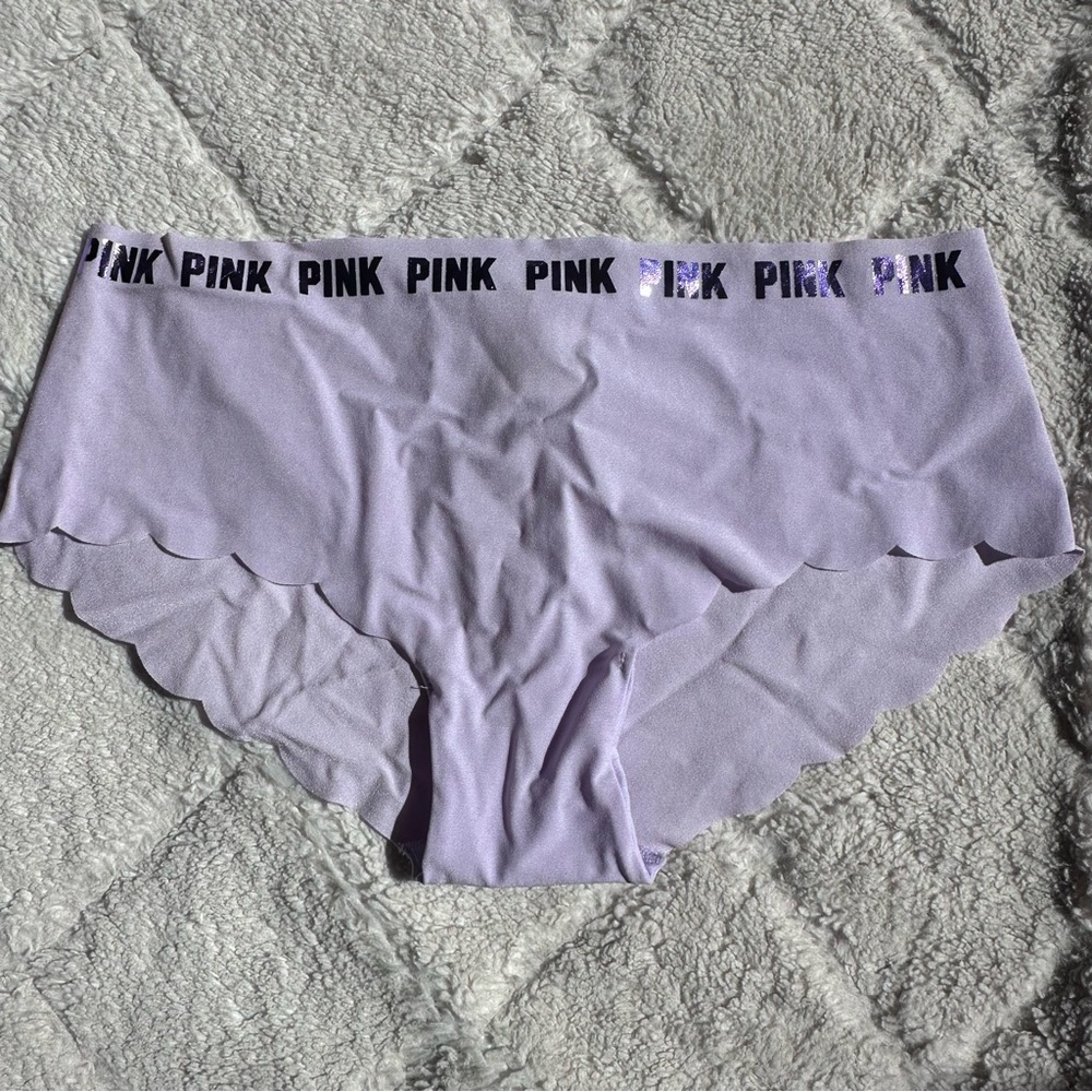 Victoria's Secret PINK | Lilac Scalloped Hem Hipster Panties | Size Small